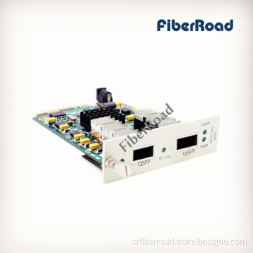 40g Oeo Media Converter Card with 2 Qsfp Slots for 19 Inch Rack or Standalone Systems